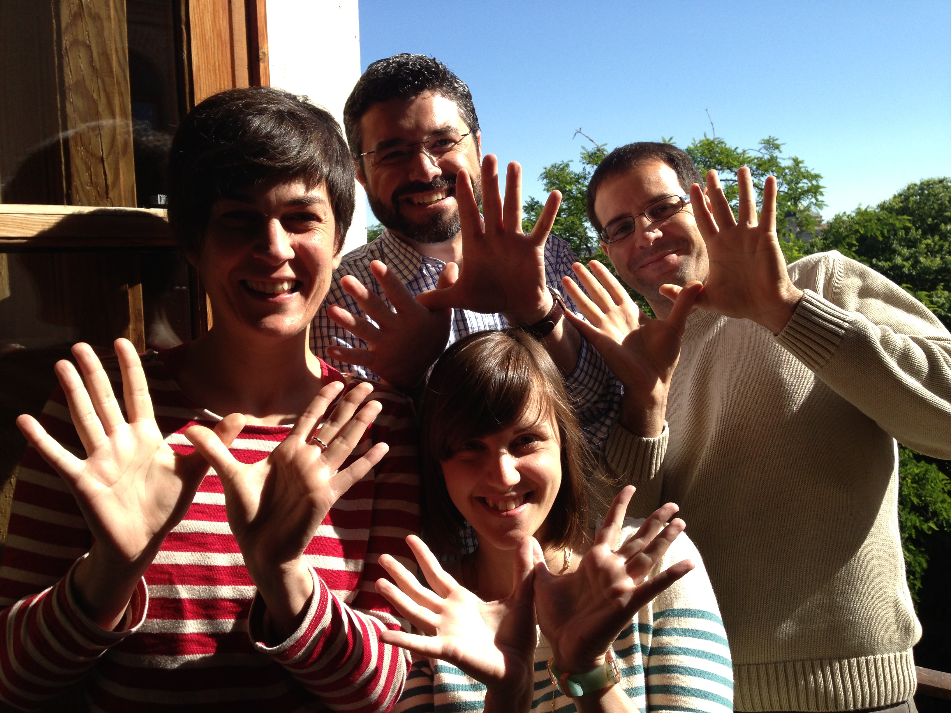 Cris, Juanma, Josué y Ceci