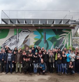 International seminar on Aquatic Warbler protection participants, Tulkiarage, Lithuania