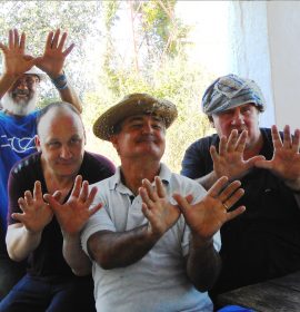 Gerard Depardieu, el chef Laurent Audiot, Josep Polet e Ignasi Ripoll por la Red Natura 2000 desde la Reserva Riet Vell de SEO/BirdLife en el Delta de l’Ebre