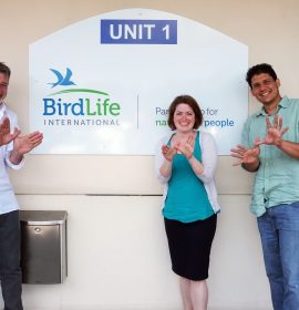 BirdLife staff celebrating Natura2000day
