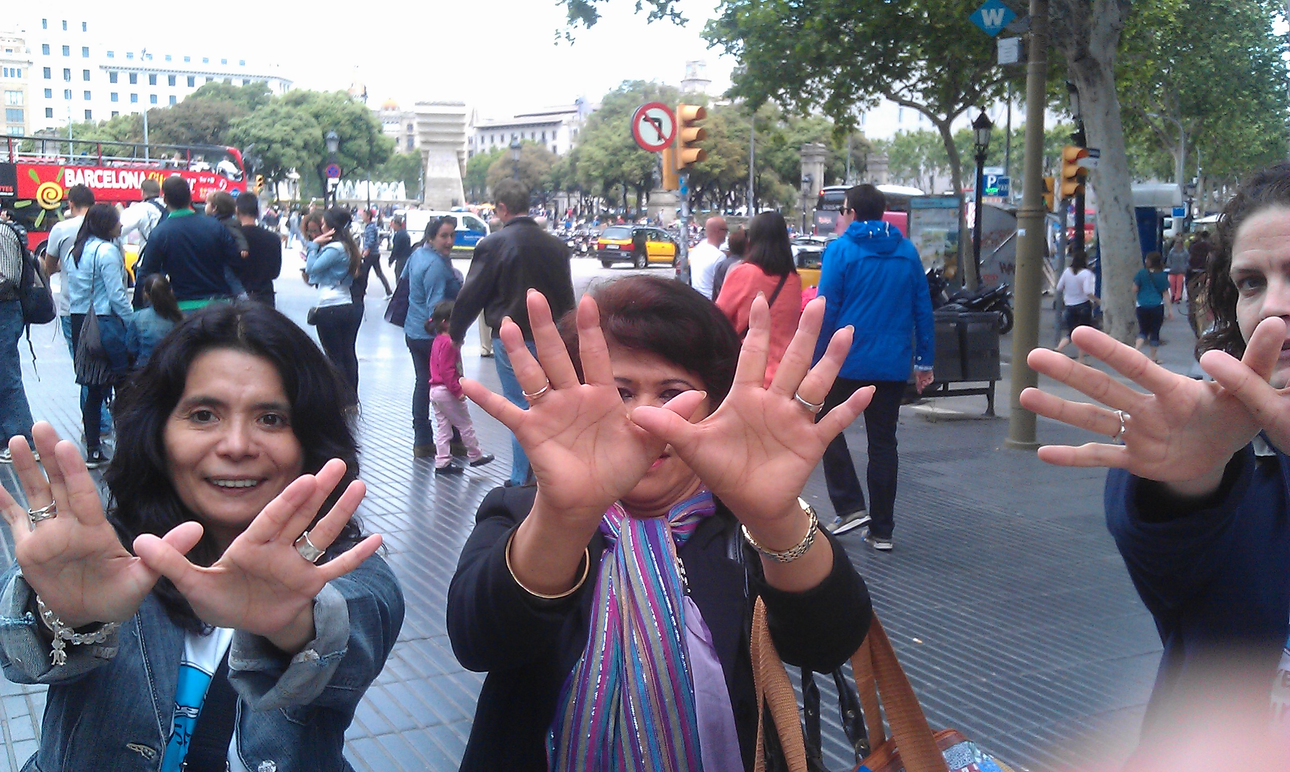 Margarita y Magali,Las Ramblas