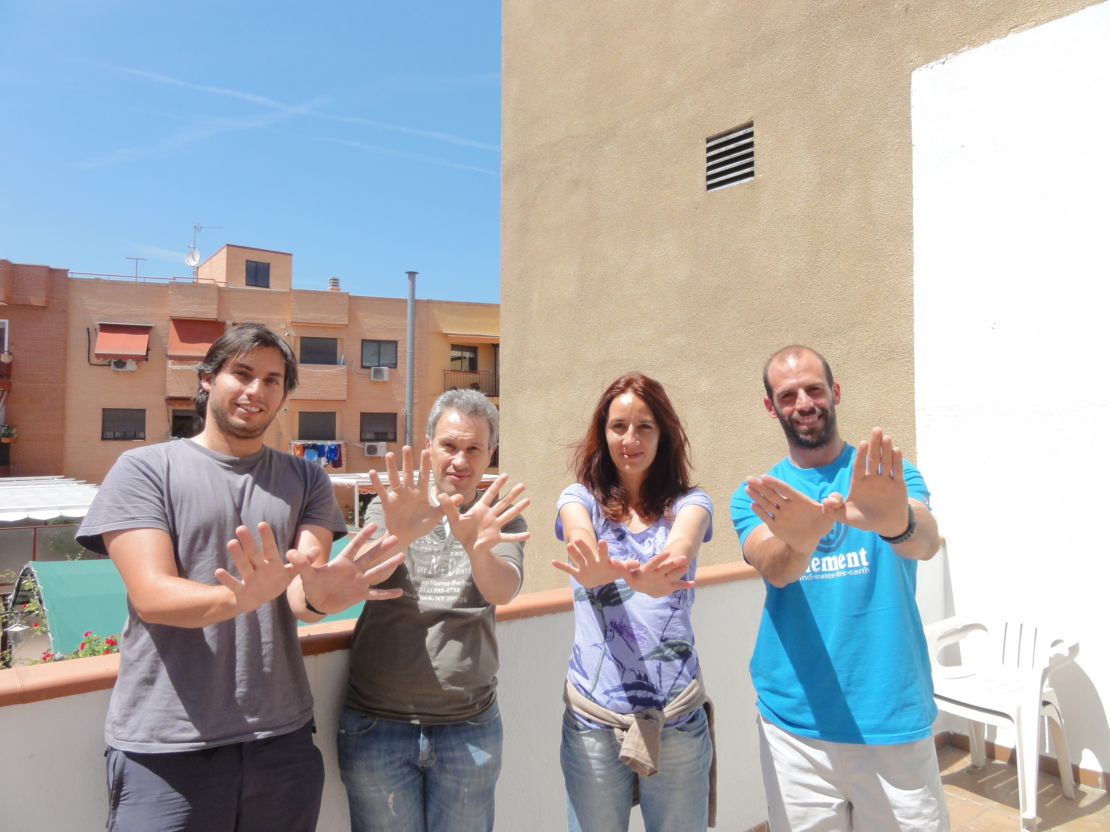 Miguel, Fede, Iratxe y Pablo (+Álvaro) Educación SEO/BirdLife