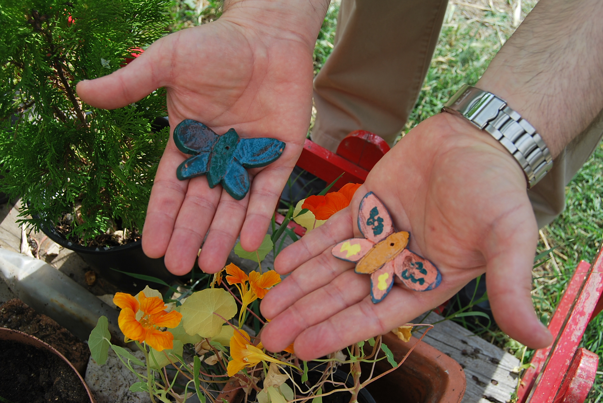Mariposas de barro