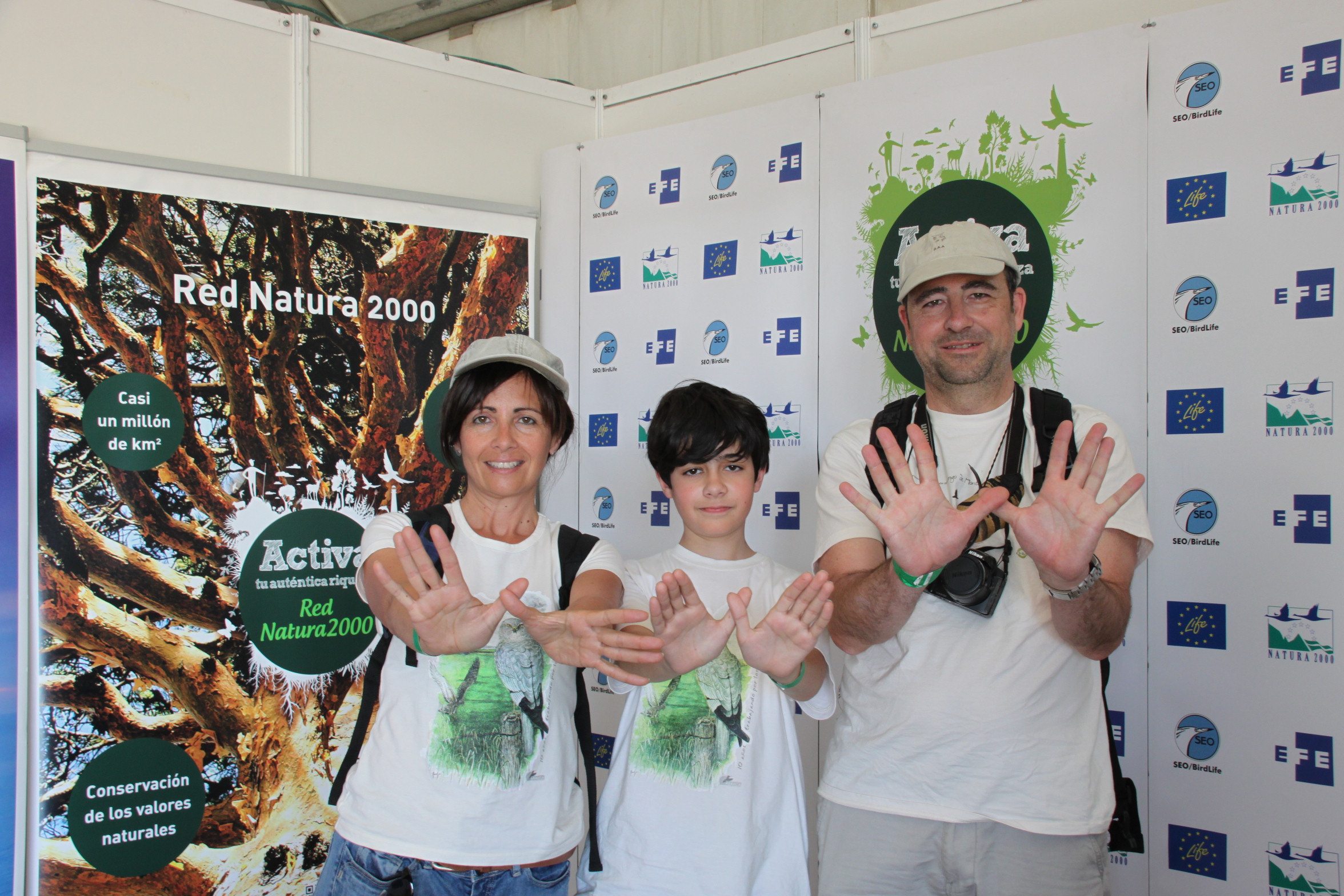 Carmen, Julian y Julian Birdfair