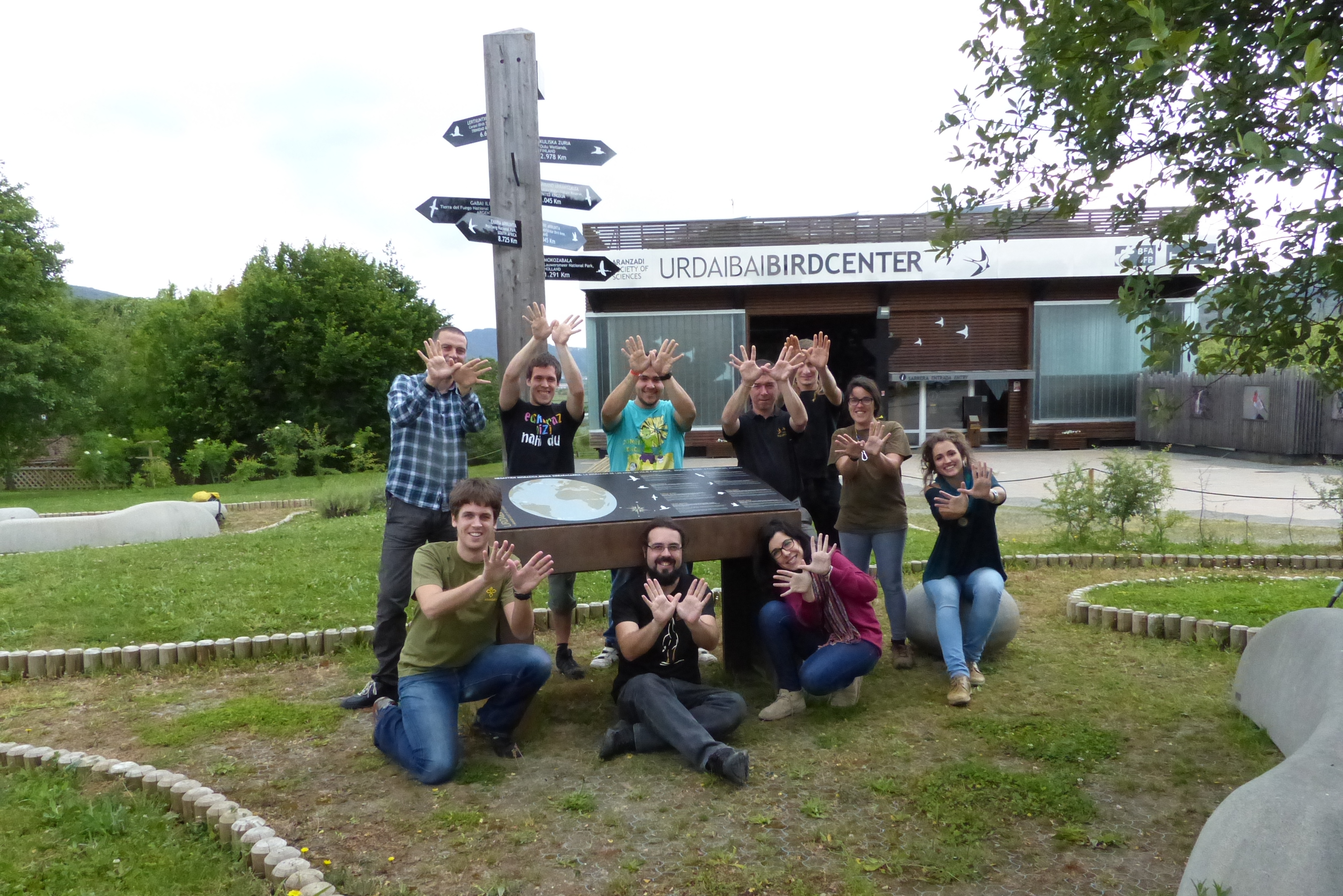 Trabajadores de Urdaibai Bird Center (Bizkaia, Basque Contry)