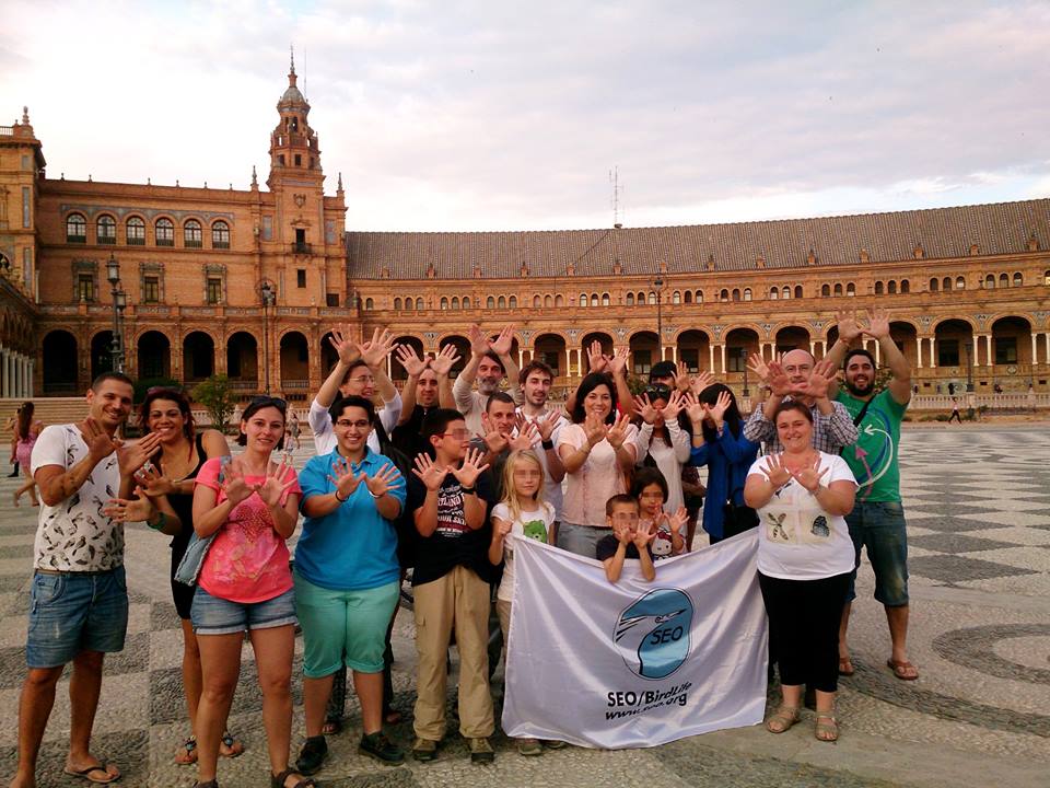 SEO-Sevilla por la Red Natura 2000 en la Plaza de España
