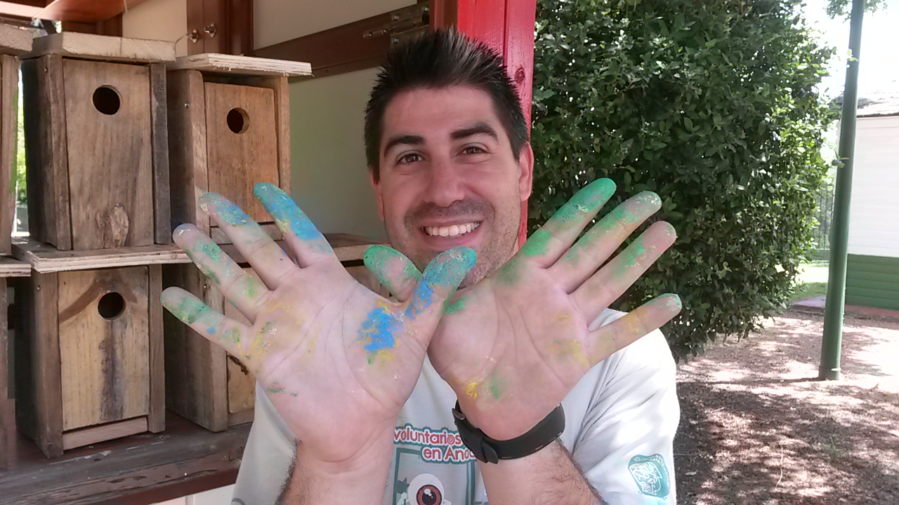 Manos, colores y cajas nido