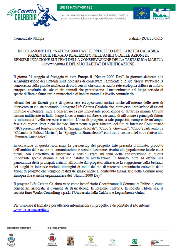 Twitter : @CarettaCalabria (Caretta Calabria)
