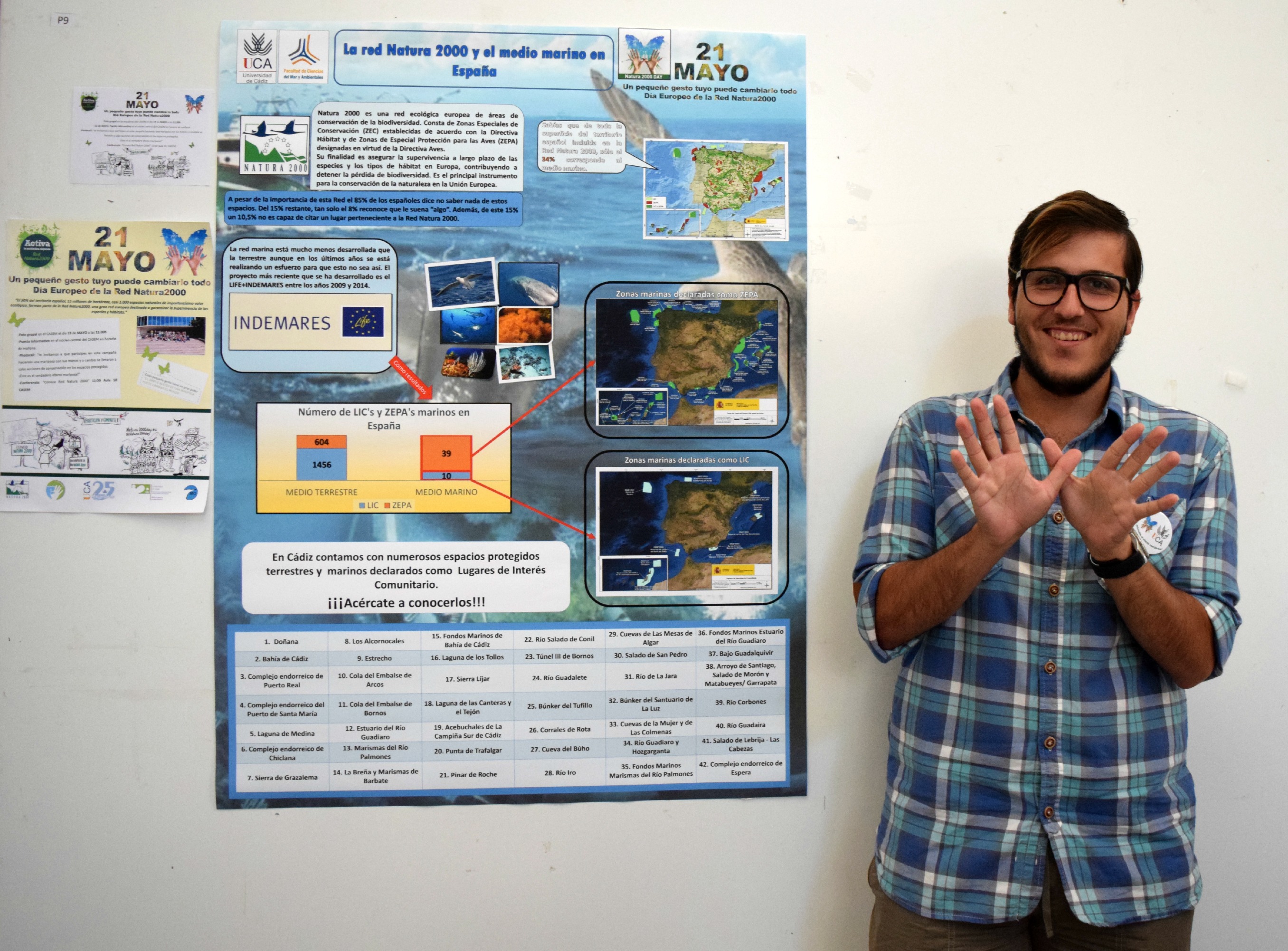 Fotos tomadas en el Día Europeo de la Red Natura 2000 en la Universidad de Cádiz