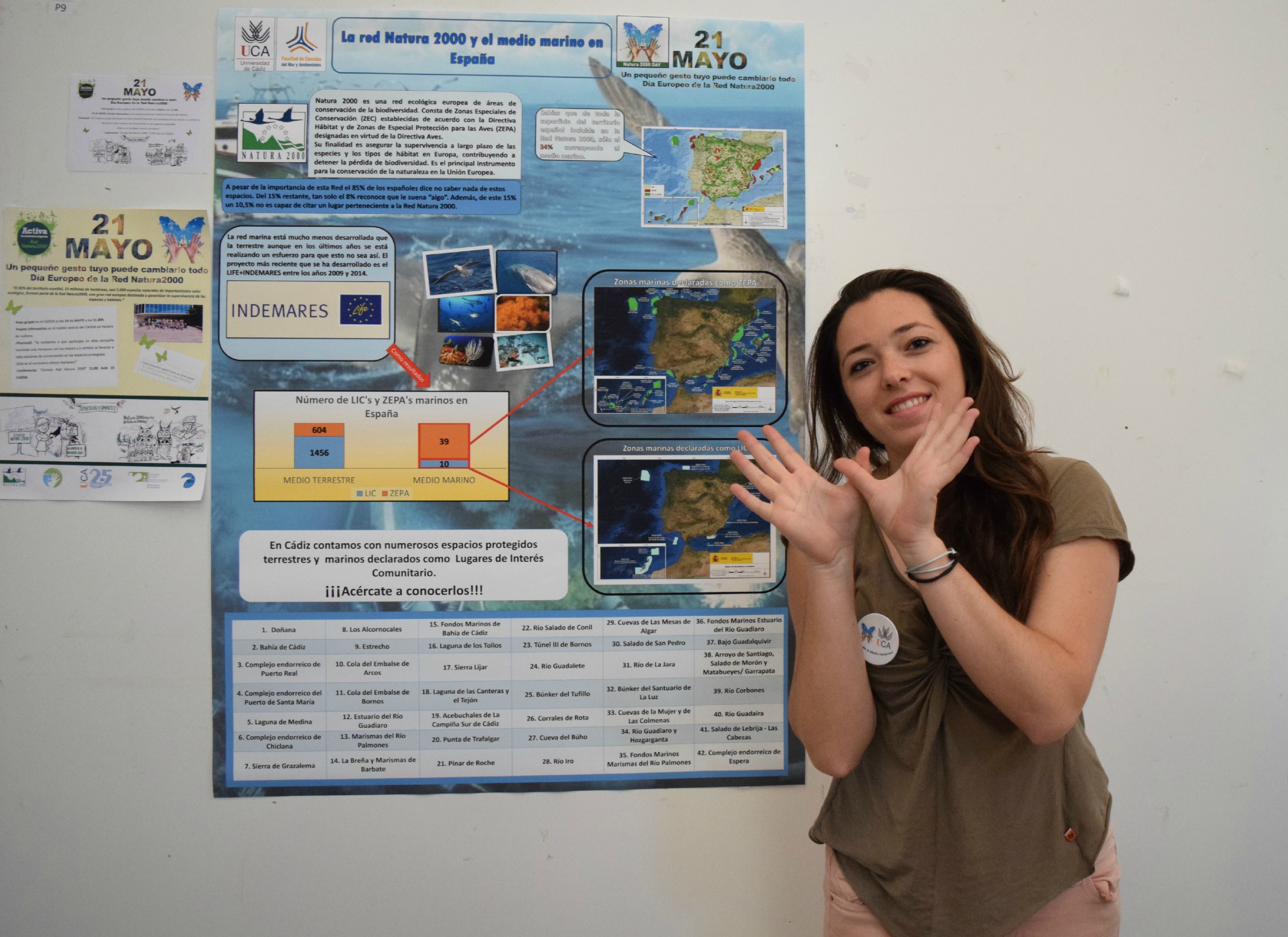 Fotos tomadas en el Día Europeo de la Red Natura 2000 en la Universidad de Cádiz