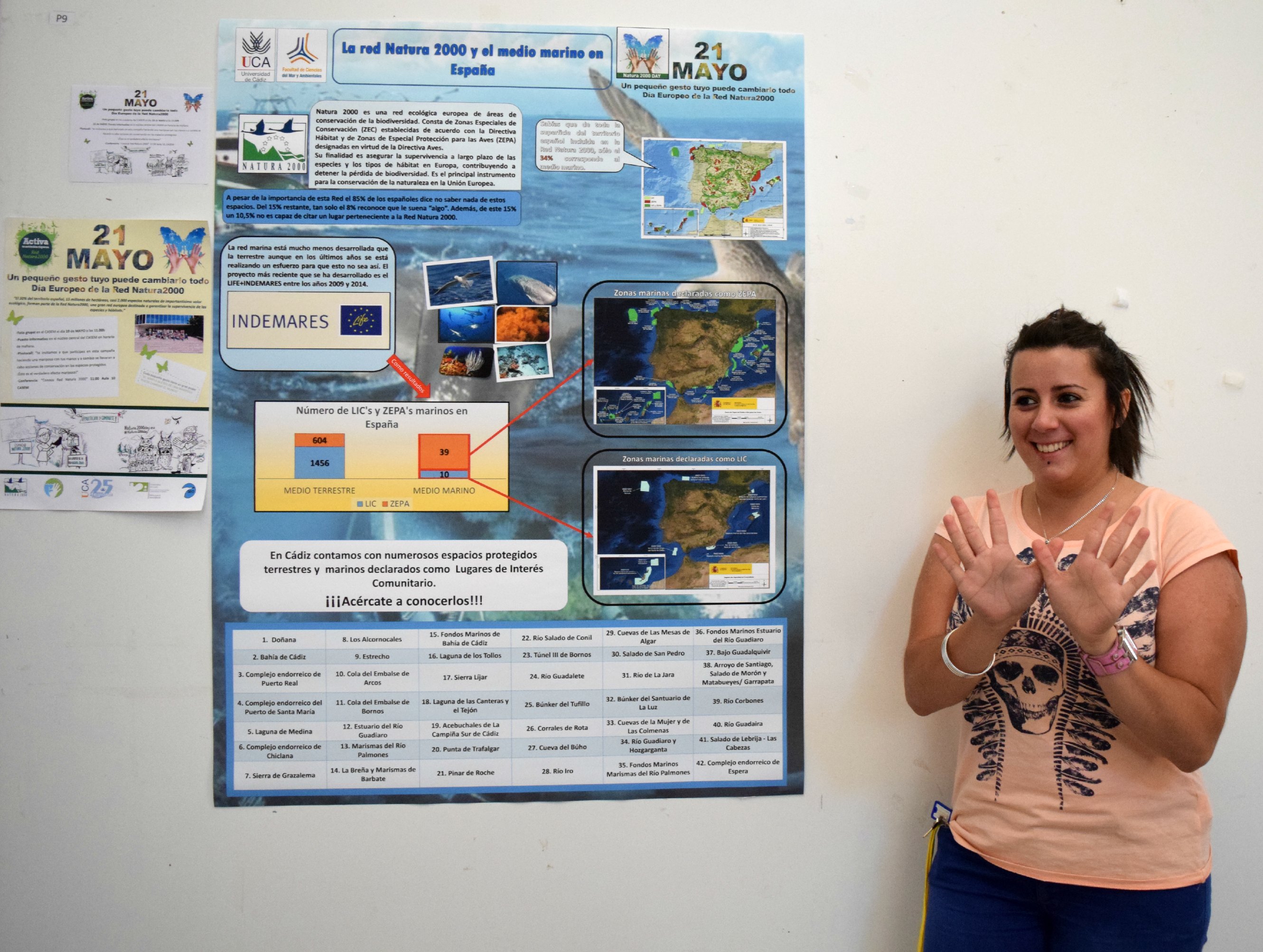 Fotos tomadas en el Día Europeo de la Red Natura 2000 en la Universidad de Cádiz