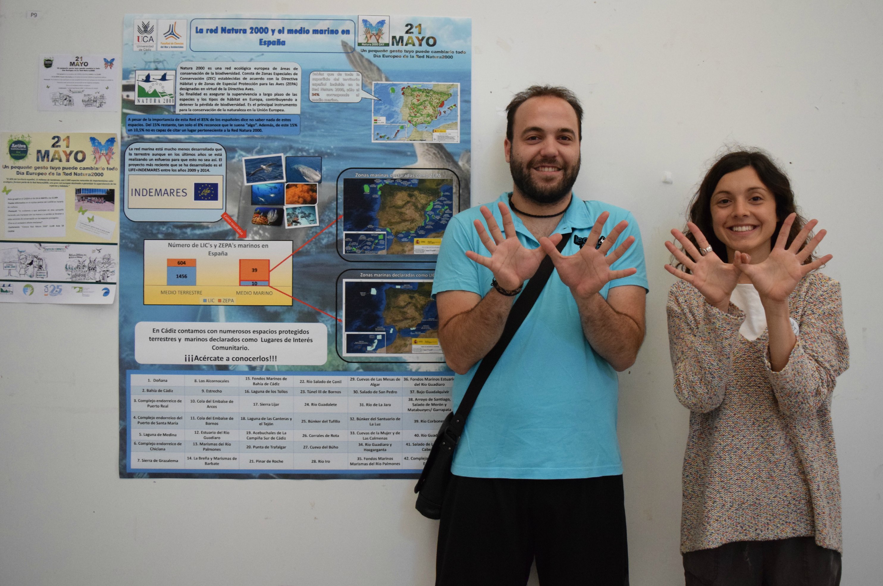 Fotos tomadas en el Día Europeo de la Red Natura 2000 en la Universidad de Cádiz