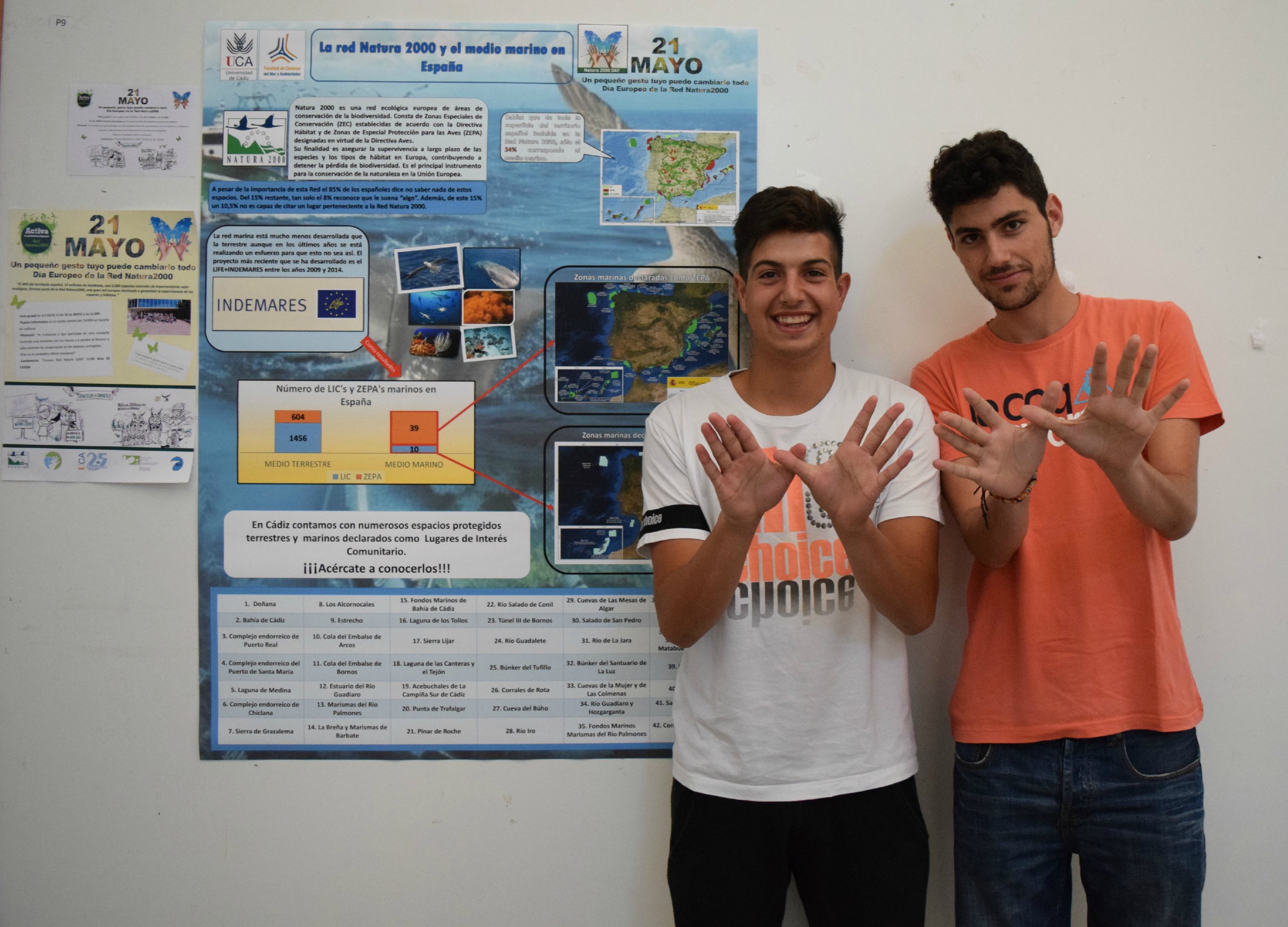 Fotos tomadas en el Día Europeo de la Red Natura 2000 en la Universidad de Cádiz