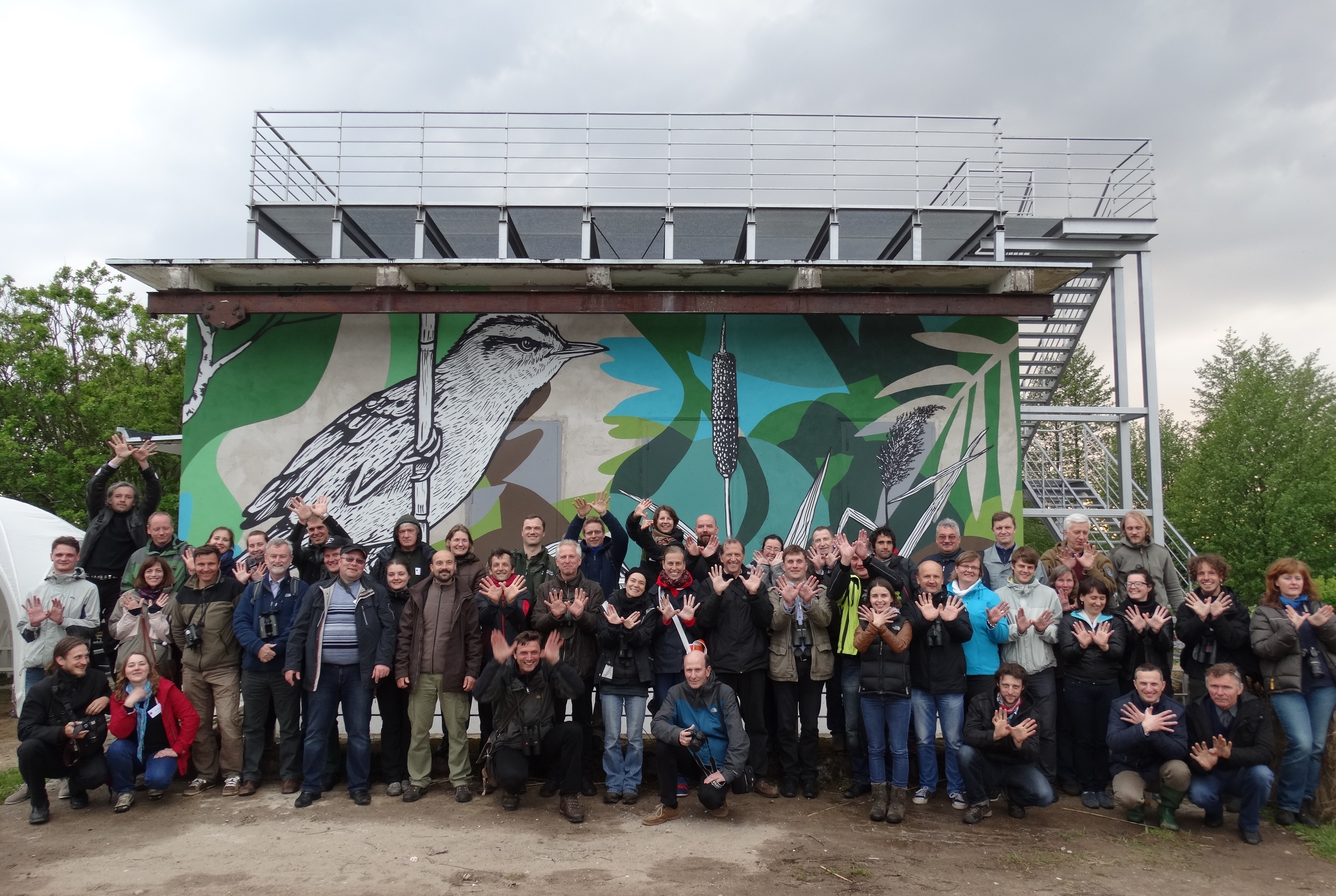 International seminar on Aquatic Warbler protection participants, Tulkiarage, Lithuania International seminar on Aquatic Warbler protection participants, Tulkiarage, Lithuania