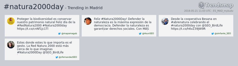 Twitter : @TrendsMadrid (Trendsmap Madrid)